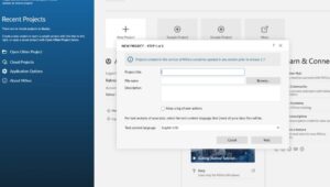 Penambahan projek baru di NVivo 15.