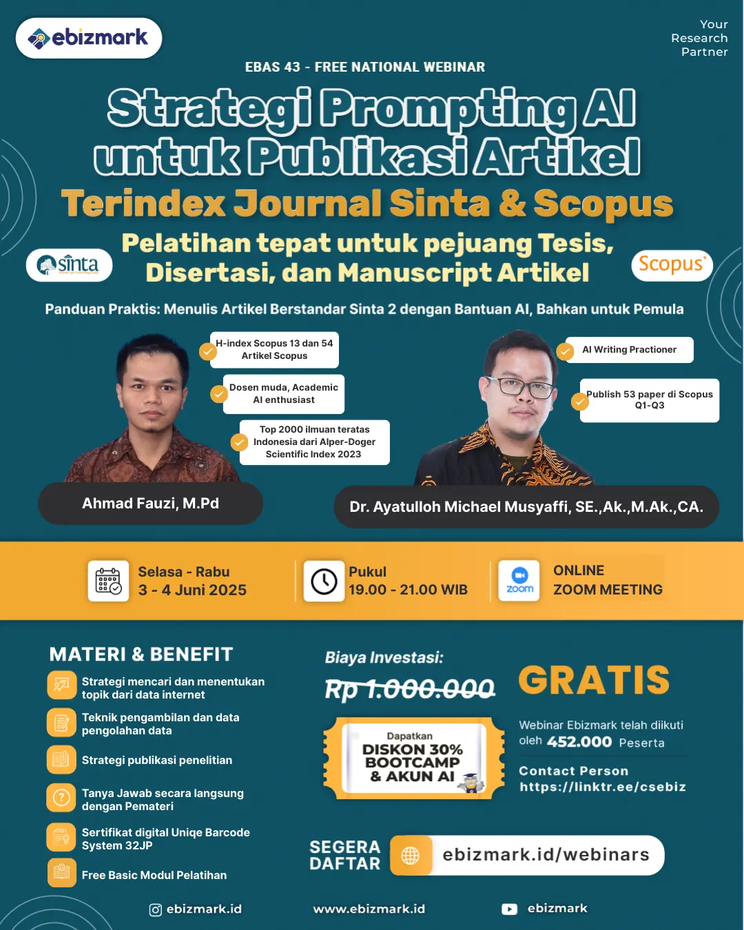 Webinar Strategi Prompting AI untuk Publikasi Artikel