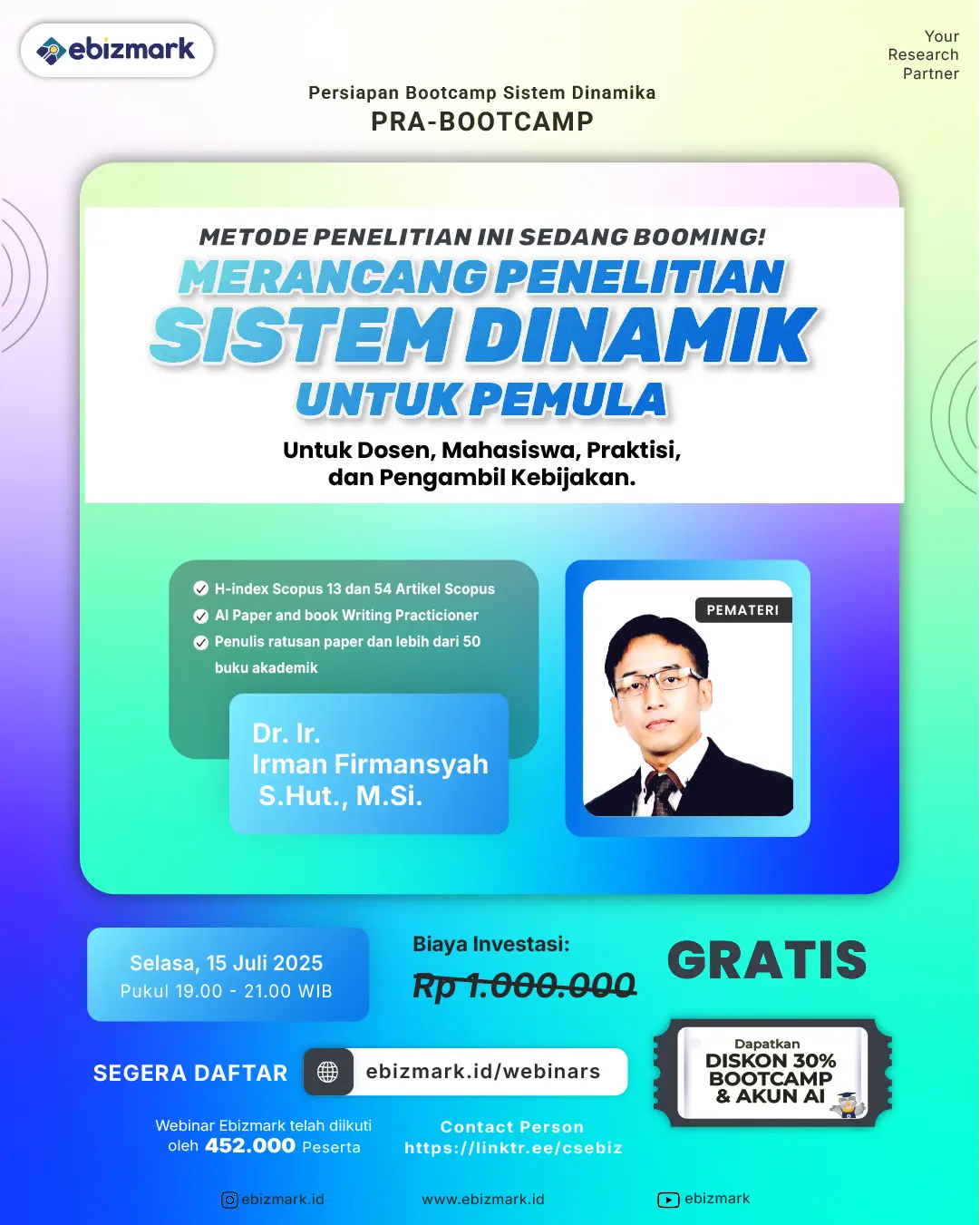 Webinar Merancang Penelitian Sistem Dinamik untuk Pemula