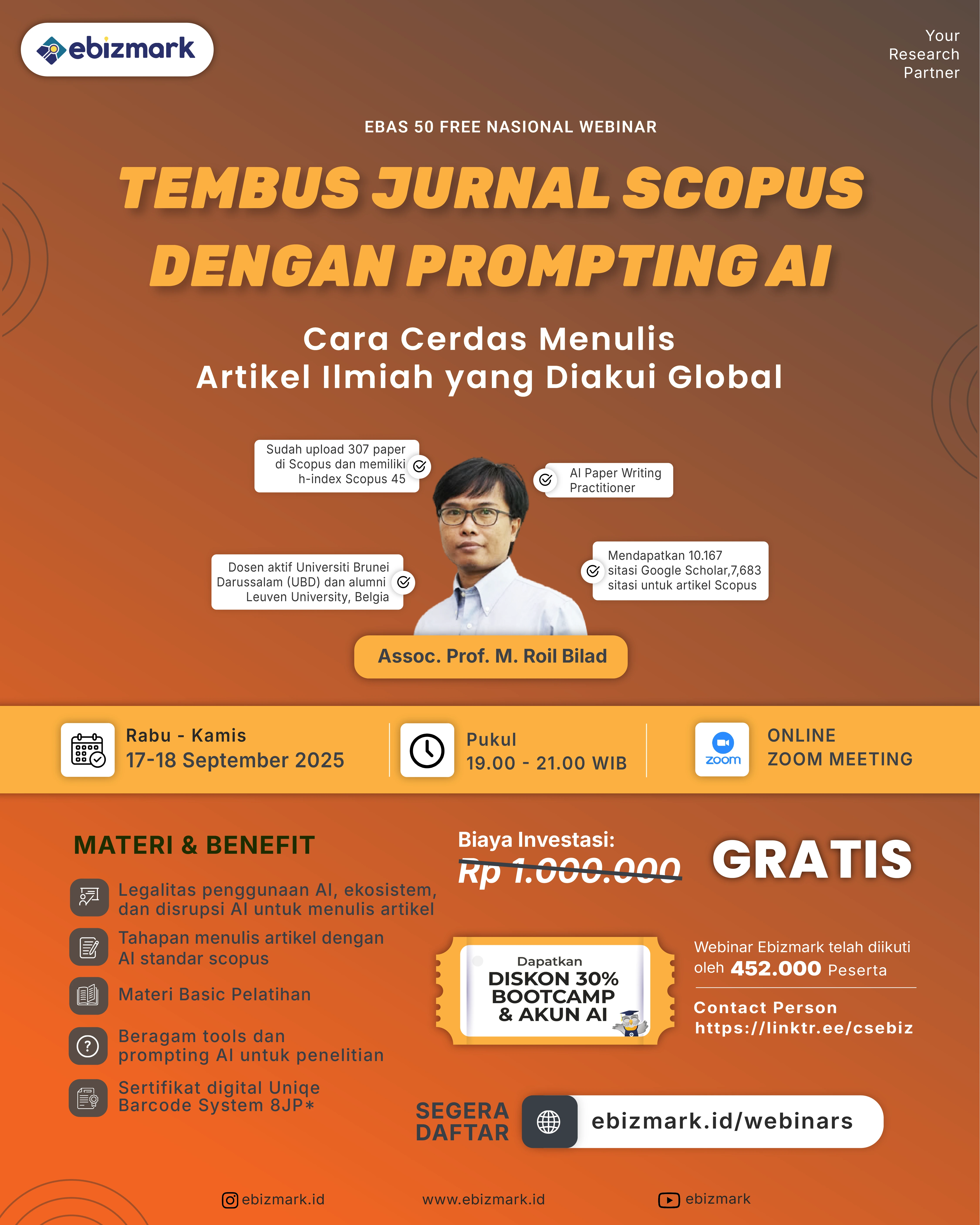 Webinar Tembus Jurnal Scopus dengan Prompting AI