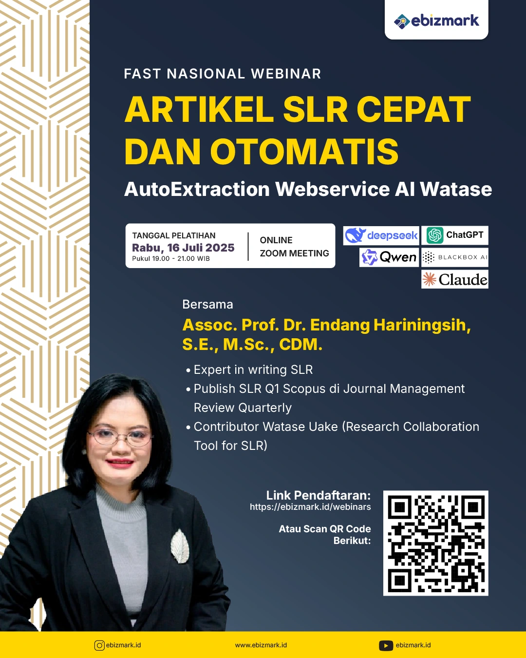 Webinar Artikel Systematic Literature Review (SLR) Cepat dan Otomatis