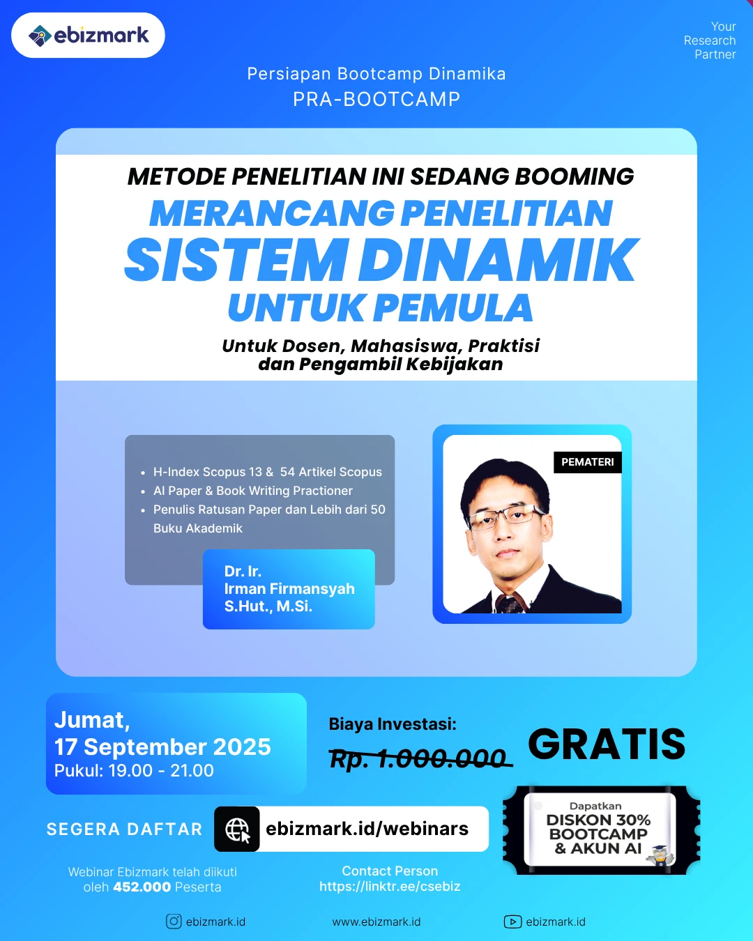 Webinar Merancang Penelitian Sistem Dinamik untuk Pemula