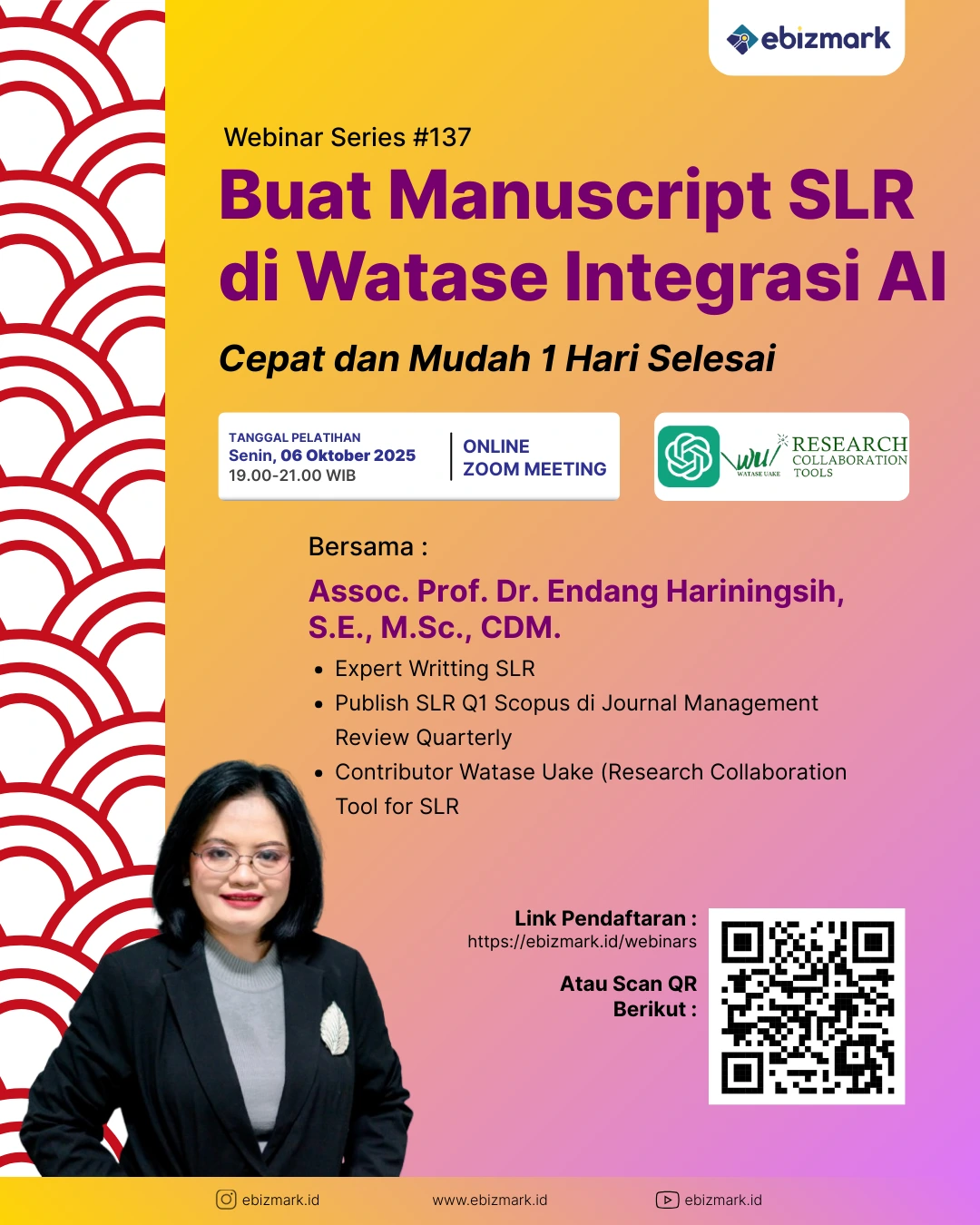 Webinar Buat Manuskrip SLR di Watase Integrasi AI: Cepat dan Mudah 1 Hari Selesai