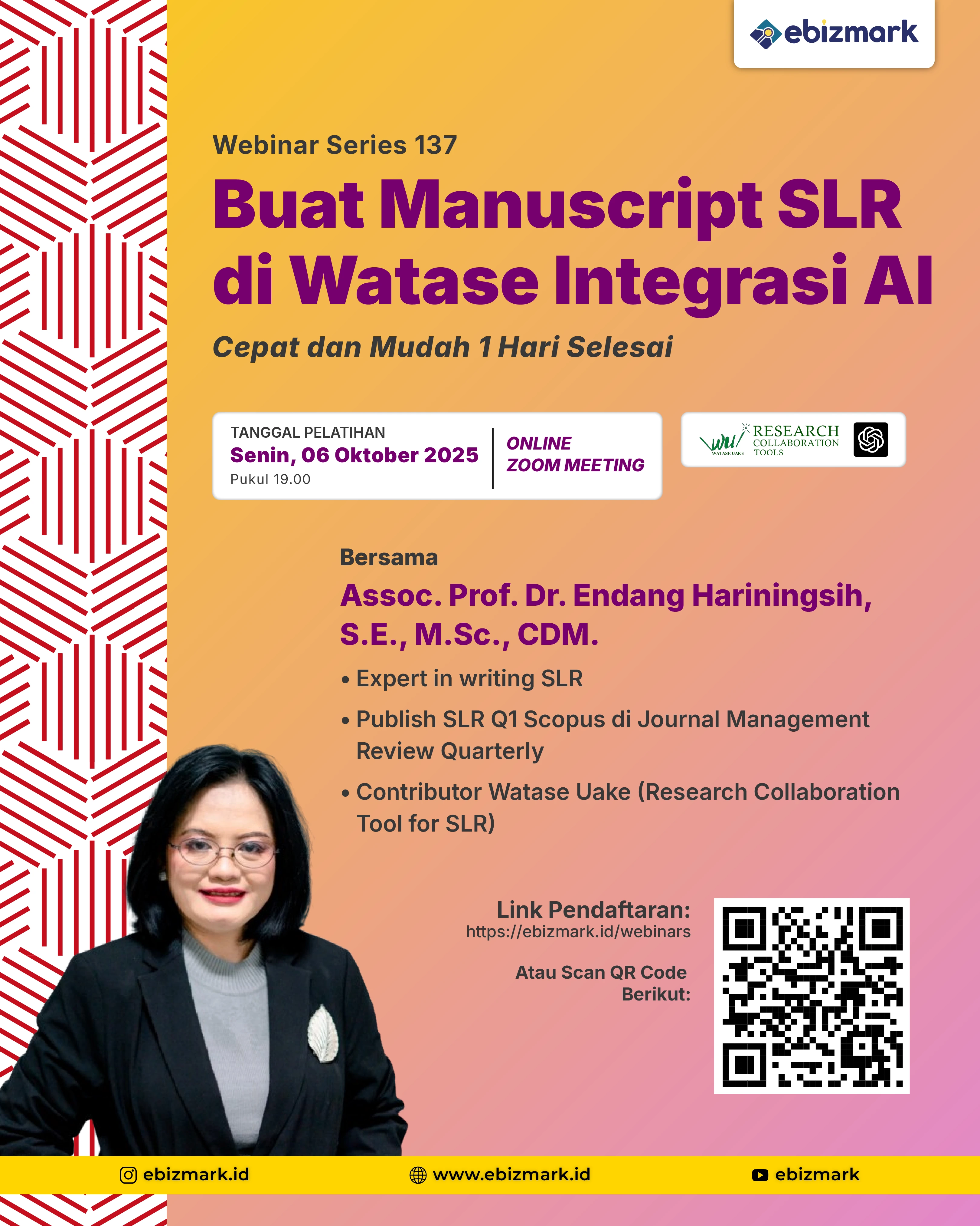 Webinar Buat Manuskrip SLR di Watase Integrasi AI: Cepat dan Mudah 1 Hari Selesai