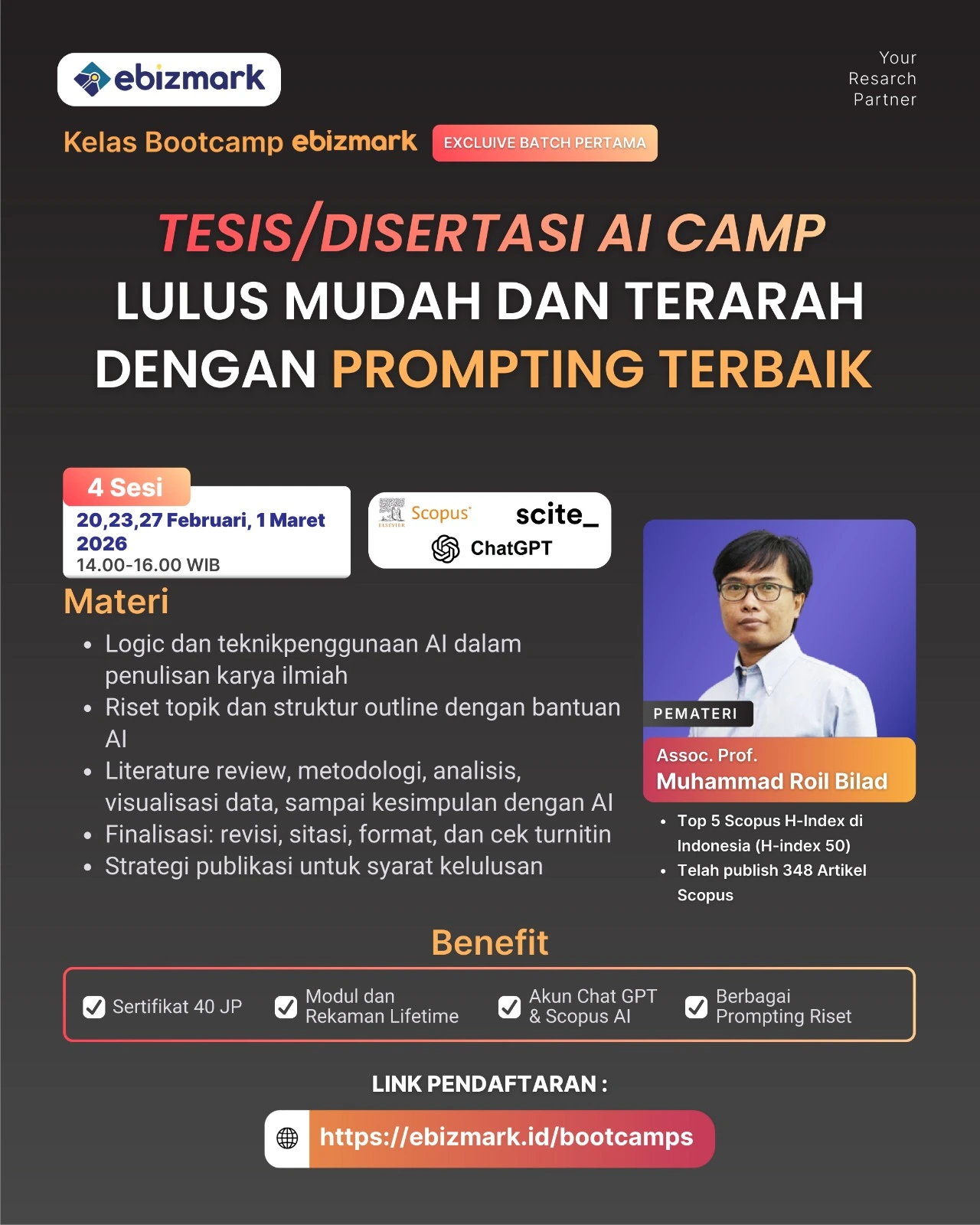 bundle-Flash Sale Bootcamp Tesis/Disertasi AI Camp