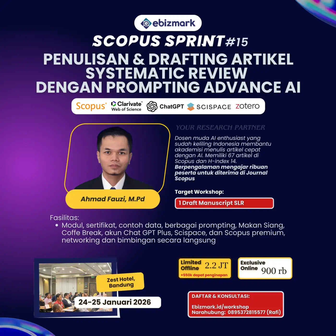 bundle-Scopus Sprint #15: Penulisan & Drafting Artikel Systematic Review Dengan Prompting Advance AI