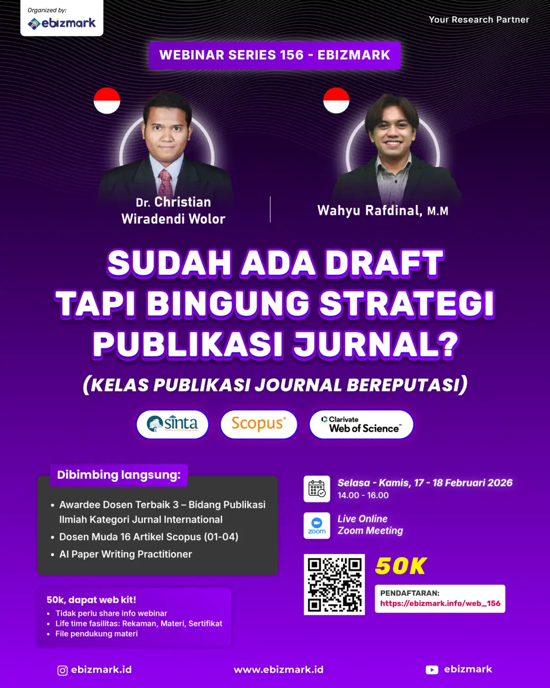 Webinar Sudah Ada Draft Tapi Bingung Strategi Publikasi Jurnal? Kelas Publikasi Jurnal Bereputasi