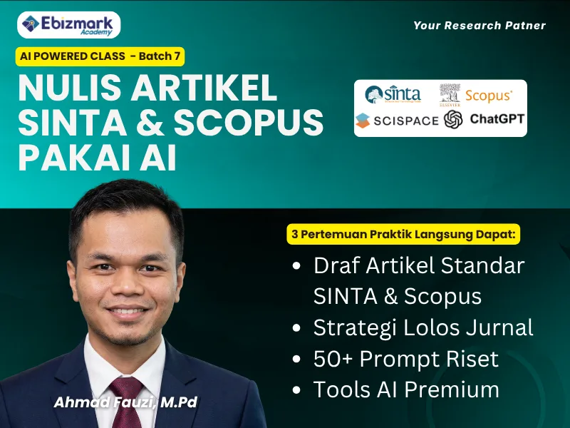 Bootcamp ADVANCED STRATEGI PROMPTING AI UNTUK PUBLIKASI ARTIKEL TERINDEKS SINTA & SCOPUS 