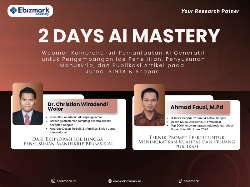 Short-class 2 Days AI Mastery: Teknik Prompting AI untuk Artikel SINTA & Scopus