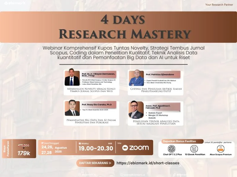 Short-class 4 Days Research Mastery: The Professors' Summit Batch 4