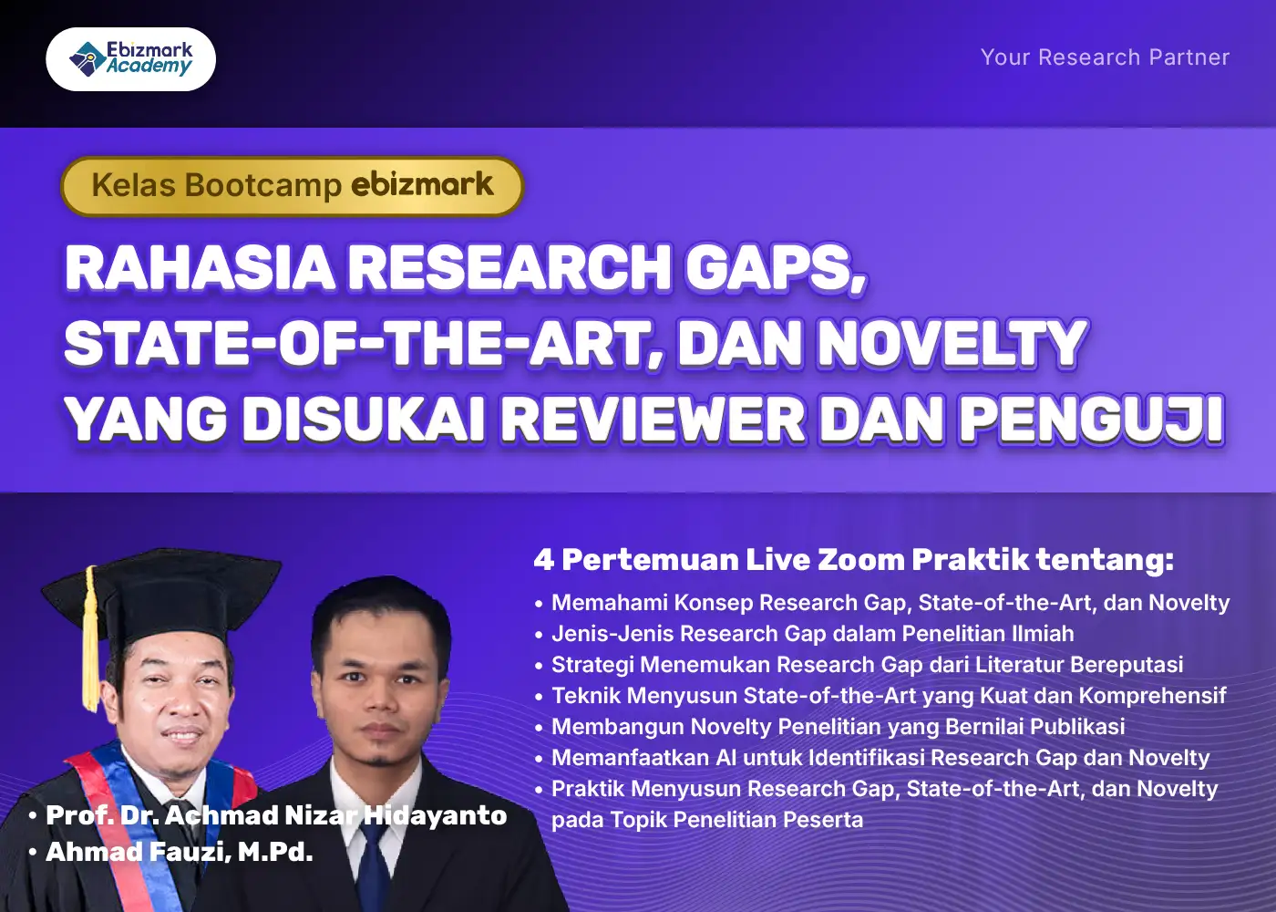 Bootcamp RAHASIA RESEARCH GAP, STATE OF THE ART, DAN NOVELTY