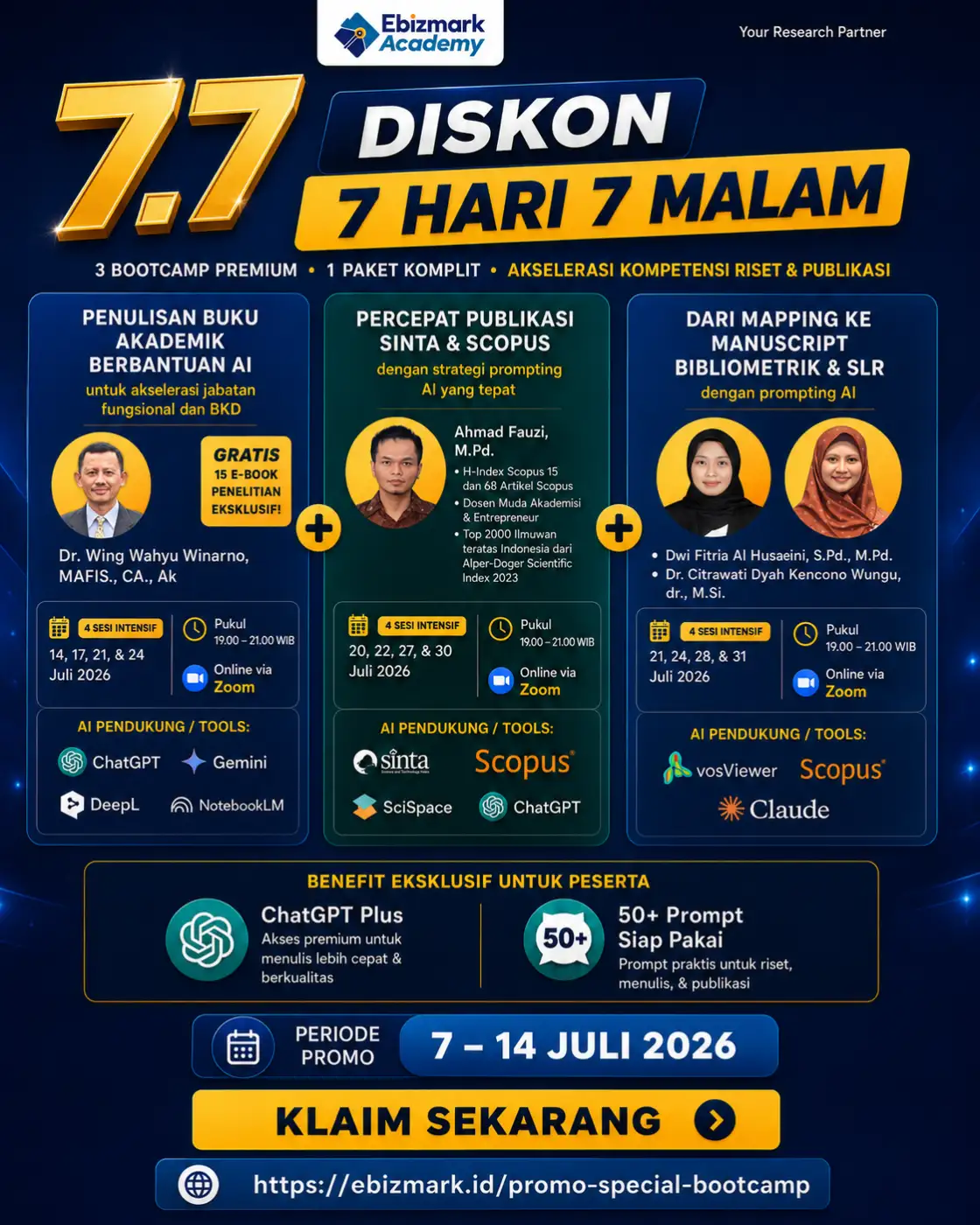 bundle-3 IN 1 BUNDLING PENULISAN BUKU + ARTIKEL EMPIRIS + ARTIKEL REVIEW DENGAN AI