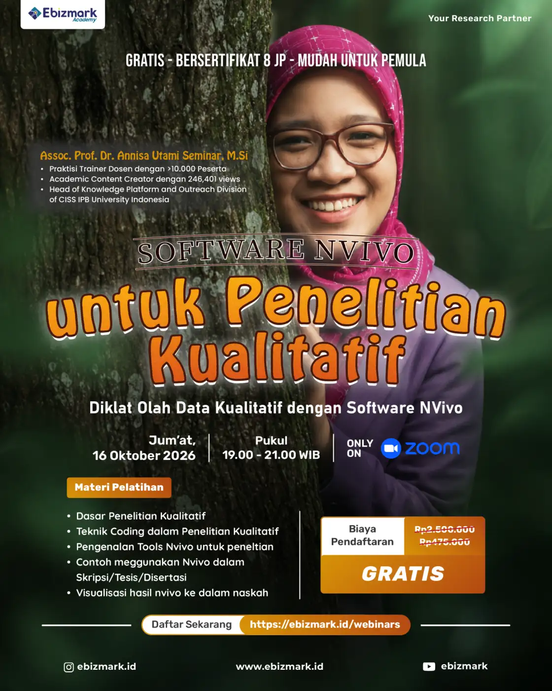 Webinar SoftWare NVivo untuk Penelitian Kualitatif