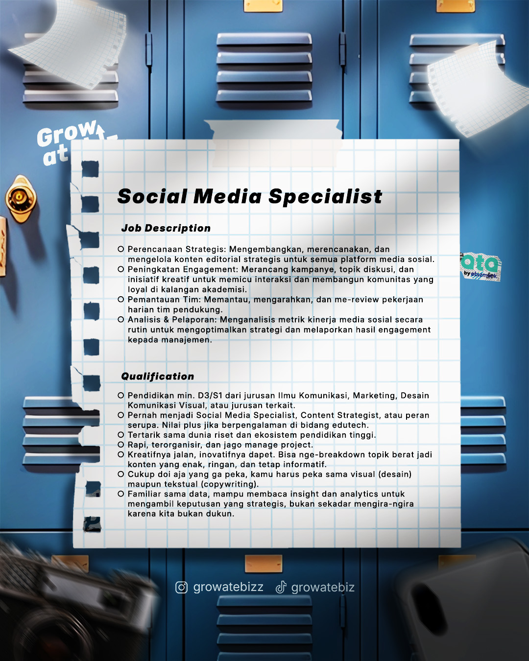 Poster Social Media Specialist