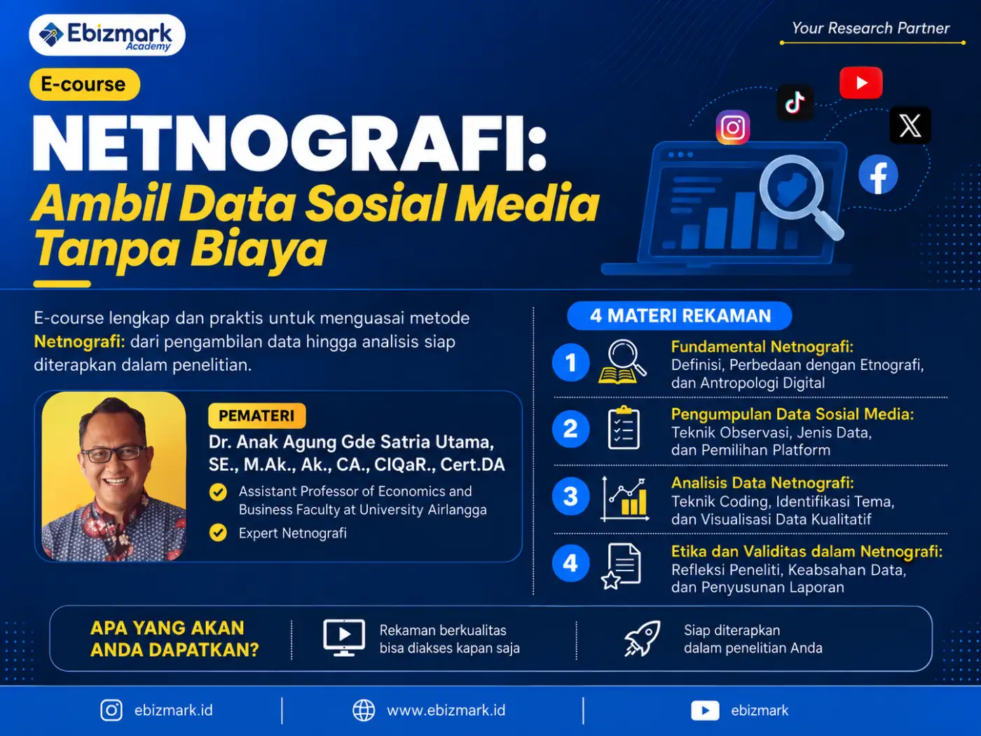 Penelitian Netnografi: Ambil Data Sosial Media Tanpa Biaya