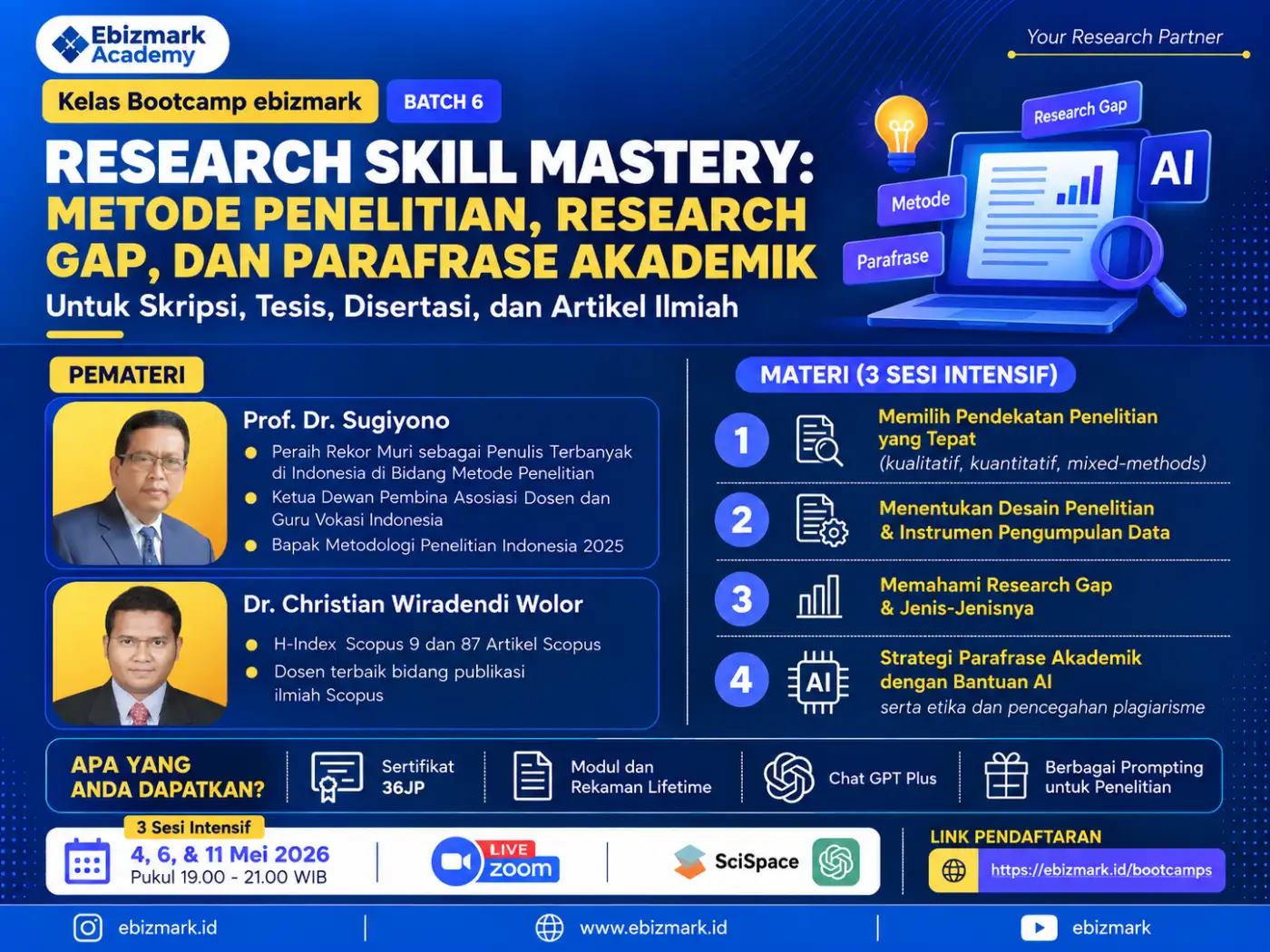 Research Skill Mastery: Metode Penelitian, Research Gap, dan Parafrase